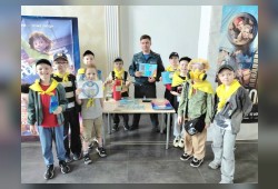 В кинотеатре "Мир" г.Гомеля состоялась республиканская профилактическая акция "Безопасные каникулы" для учащихся ГУО "Средняя школа №75 г. Гомеля"